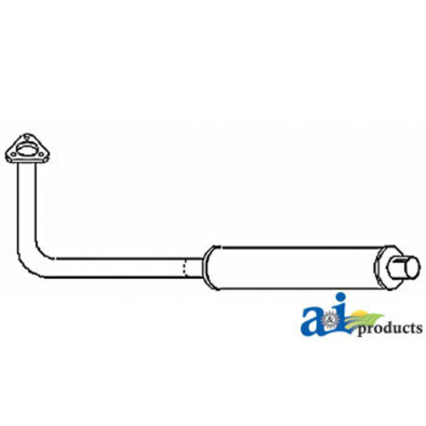 A & I Products MUFFLER 52.25" x17" x1.75" A-MF7010